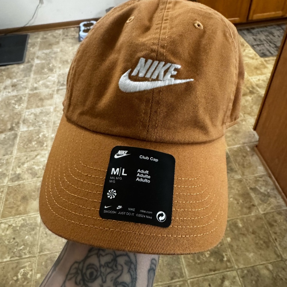 Nike Tan Club Cap with White Logo
